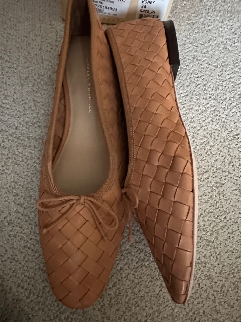 Loeffler Randall Honey Woven Leather Landry Ballet Flat New 9B - Picture 3 of 3